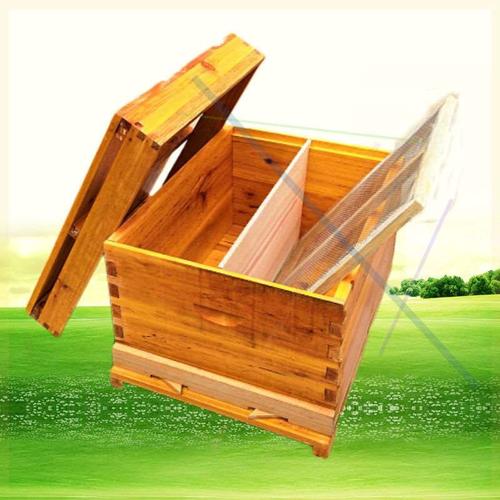意蜂蜜蜂蜂箱全套养蜂工具养蜂箱煮蜡杉木标准五框蜂巢箱成品巢框